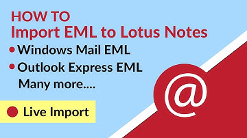 How to Open .EML Files in Lotus Notes?