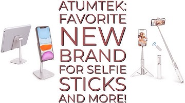 ATUMTEK: My new favorite brand for laptop and phone stands, selfie stick tripods, and more!