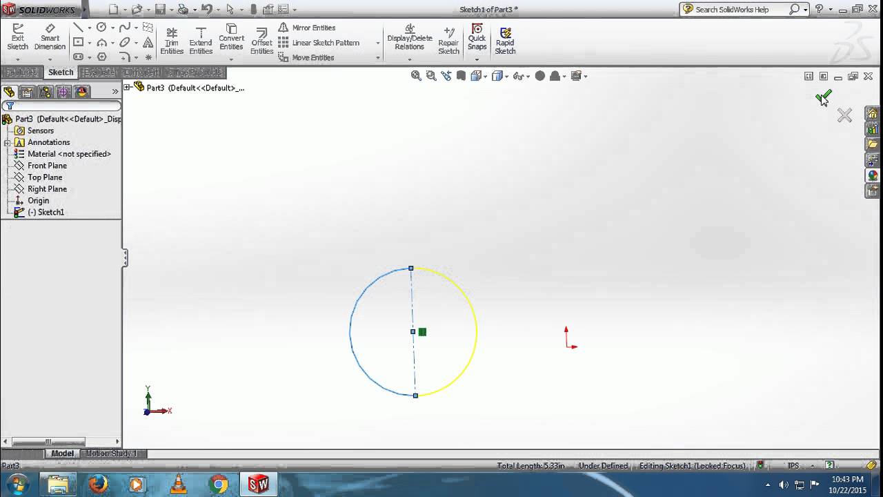 SolidWorks In Hindi - Mirror Entity - YouTube