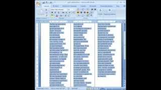Как сделать колонки в Word 2007.avi