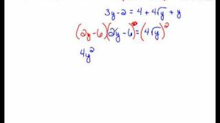 Squaring Twice to Solve Radical Equations part 2  6.7