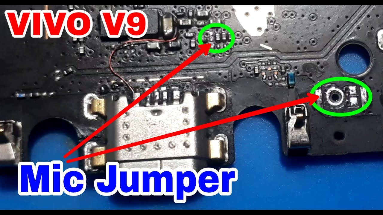 Vivo v9 Mic Problem कैसे सही करें/Vivo v9 pro mic jumper/ vivo v9 youth microphone problem YouTube