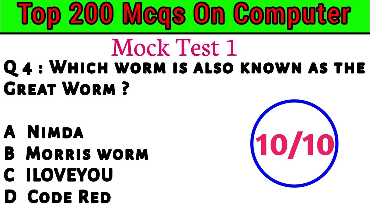 Computer Mcqs |For Jkssb | Supervisor | Jkp Constable | Patwari | SSC ...