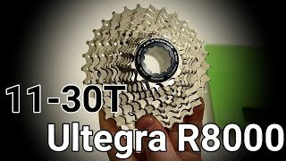 Close Look - NEW Shimano Ultegra R8000 11-30t Cassette - Plus Weight