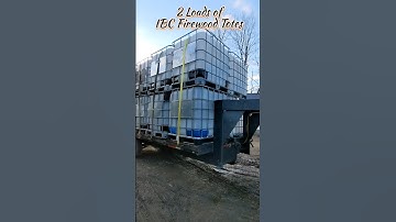 IBC Firewood Totes  #ibctotes#firewood#firewoodtotes#firewoodibctotes#splittingfirewood#woodheat