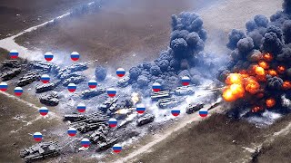 Horrifying Moments! How Ukraine Force Destroys 42 Russian Tanks on the Front Line an Instant