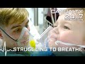 Severe asthma attack scenes   breathing difficulties  chest pain   casualty 247