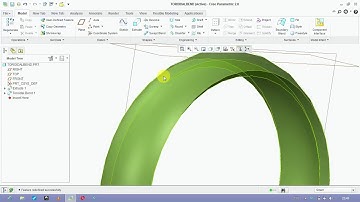 Toroidal bend in Creo parametric l How to make tyre in creo