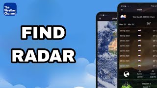 How To Find Radar On The Weather Channel App