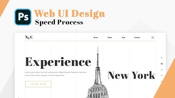 Photoshop Speed Art - Web UI concept design | New York