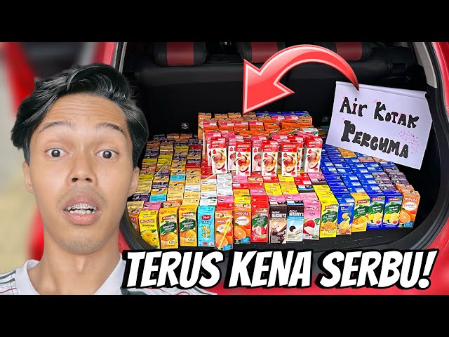 AKU BORONG AIR KOTAK DAN BAGI PERCUMA DEKAT SUBSCRIBERS!! class=