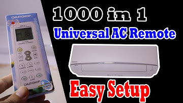 Chunghop 1000 in 1 Universal AC Remote Control Setup with Panasonic