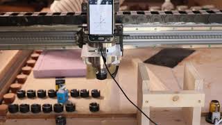 CNC Nut test, take 2, using Cell Phone as Accelerometer