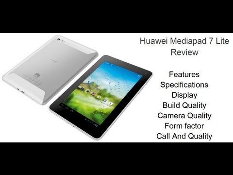 Huawei Mediapad 7 Lite Review