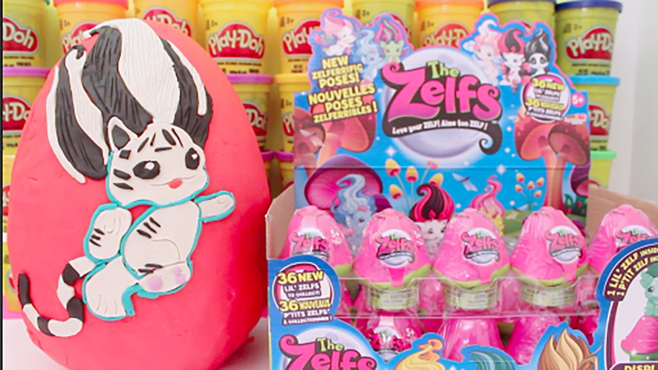 GIANT ZELFS Surprise Egg Play Doh Limited Edition Snowphie Shopkins Princess Toys Collector 2015