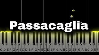 Passacaglia - Handel Halvorsen | easy piano tutorial