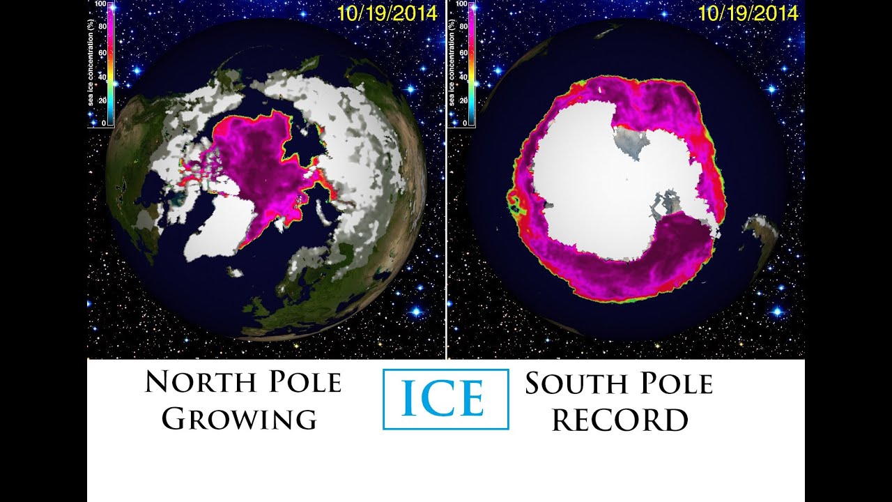 10 21 2014 global cooling north pole ice growing rapidly antarctic ice sheet growing