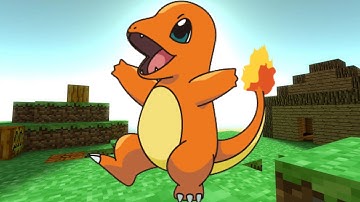 Making Charmander the Pokemon in Minecraft Pixel Art
