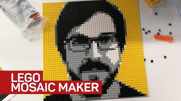 I built a Lego mosaic of my face and you can too