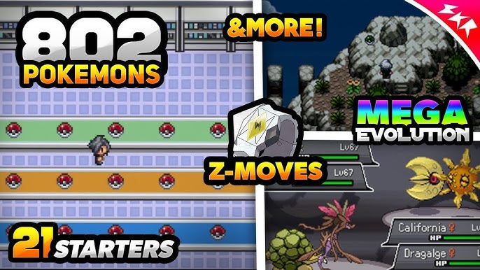 Pokemon Game With Mega Evolution, New Story, Good Graphics & 807+ Pokemon's!  