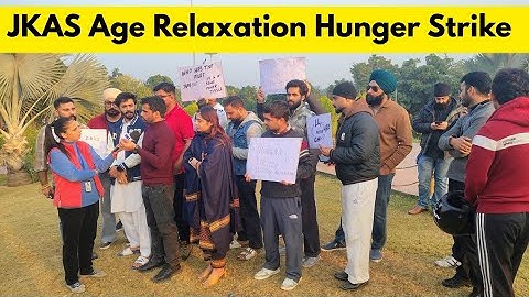 JKAS Age Relaxation Hunger Strike Live from Jammu #jkas