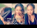 Pre-Styled French Braids Lace Front Wig Install FT: Hair Republic Pink Collection | BeautyBy Nah