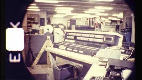 Vintage 1979 Super 8 Film Home Movie CONTROL DATA CDC 3600 COMPUTER PLAYS SOUSA