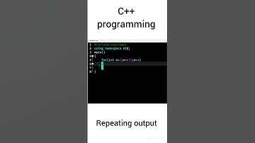 using #forloop to repeat output in #c++ #programminglanguage