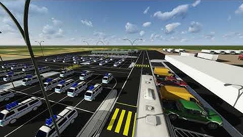 African Terminal Bus Park animation in Lumion and Civil 3d
