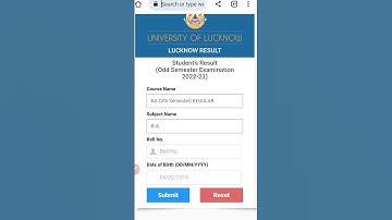 How to check Result 2023 || Lucknow of University  || #shorts #result