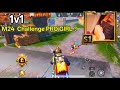 1v1 m24 challenge pro girl 😱🔥 !! PUBG MOBILE // Mustak Youtuber Mg  #foryou #fyp