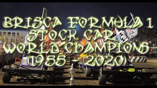 BriSCA Formula 1 Stock Cars World Champions (1955 - 2020)