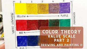 Color Theory Value Scale - Part 2 - Sketchbook Practice