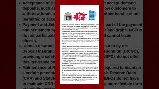 Difference Between Bank and NBFC | #shorts #youtubeshorts #bank #nbfc