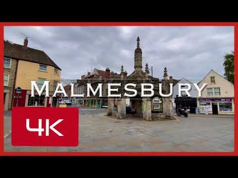 A relaxing walk through Malmesbury, Wiltshire, England - 4K Video