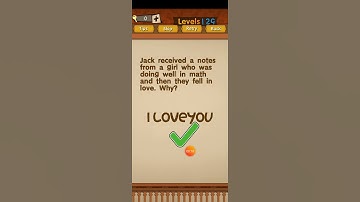 Super Brain Level 129 Jack received a notes from a girl who was doing well in math and then they fal