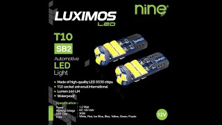 LAMPU LED T10 15 MATA 9NINE LUXIMOS SB2 REM VARIO 125 150 NMAX ISI 4 SUPER BRIGHT