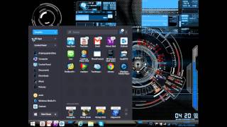 Theme Windows8 HUD Black Blue