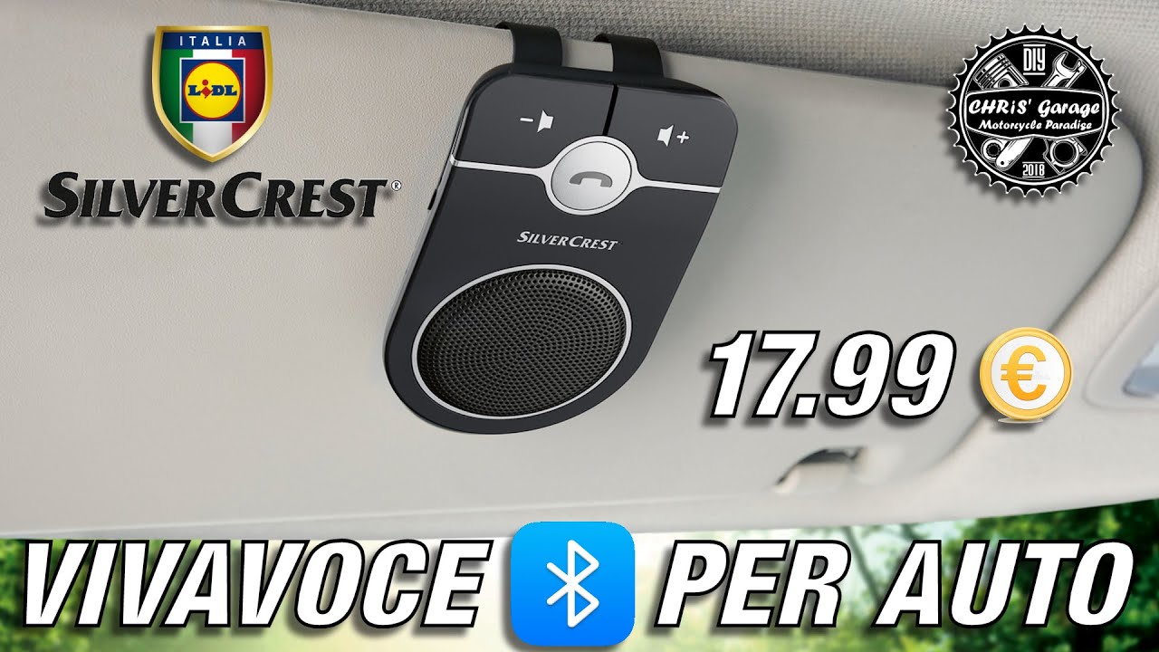 Vivavoce Bluetooth per auto Silvercrest LIDL a 17.99 € 