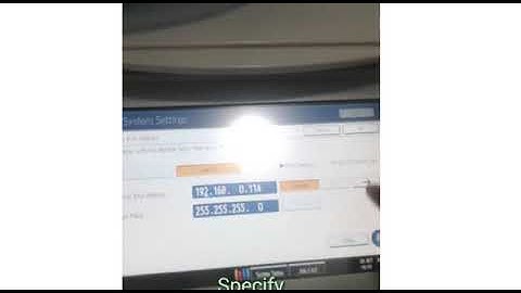 IP address set up in Ricoh MPC 2051