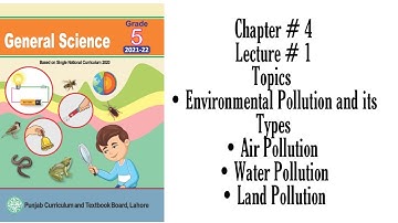 Class 5| Chapter #4| Lecture #1| Environmental Pollution