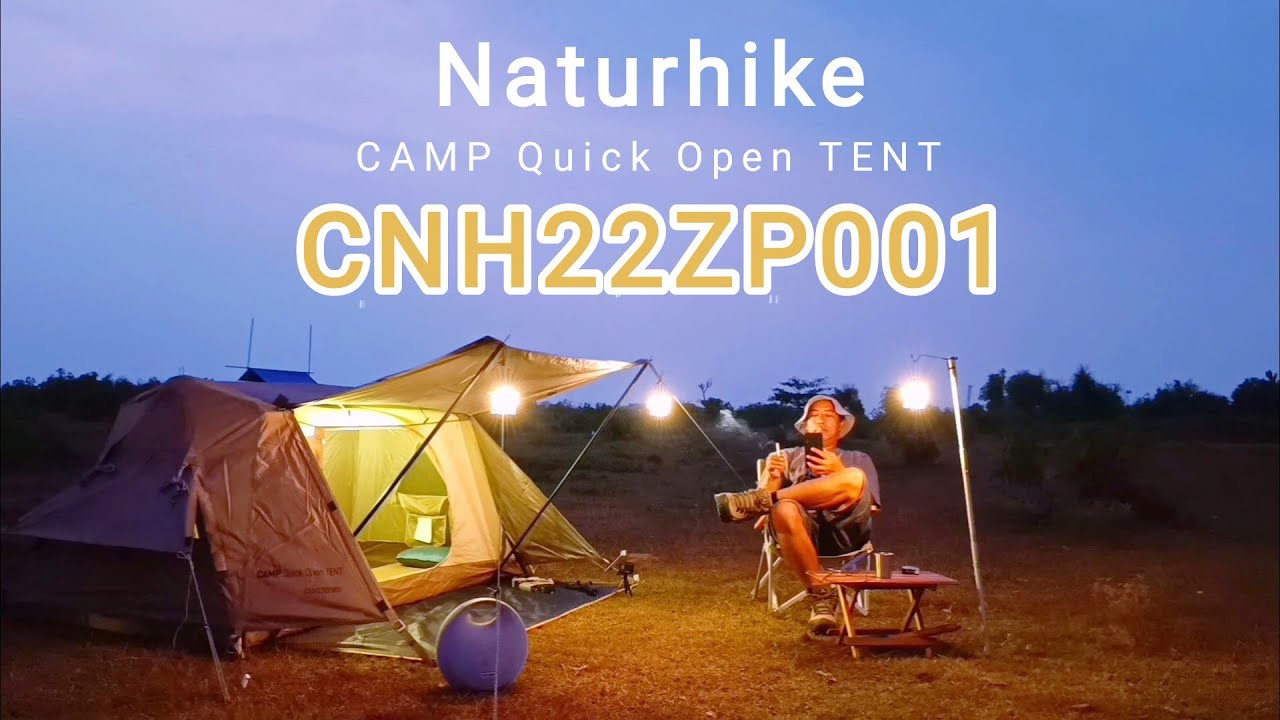 Naturehike | CAMP Quick Open TENT CNH22ZP001  |  Bakalan jadi tenda Veldbed andalan ini 😀