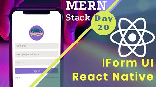 React Native - Signup Login Forget Password UI - MERN Stack Project - Day 20