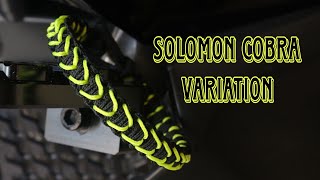 HOW TO MAKE SOLOMON COBRA VARIATION PARACORD BRACELET, EASY PARACORD TUTORIAL, DIY.