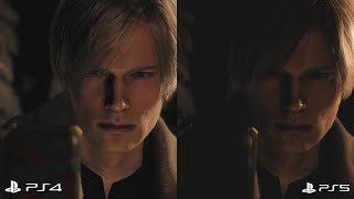 Resident Evil 4 Remake - PS5 vs PS4 Graphics Comparison (Performance Mode) [4K60HD]