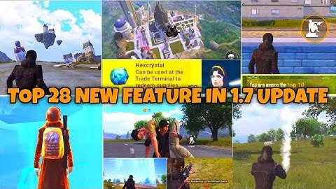 Top 28 New Features In BGMI or PUBG Mobile 1.7 Update - Mirror World, Piggy Back Account Security