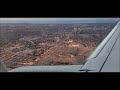 Airplane landing city view toronto pearson airplane airlines airport airbus landing takeoff