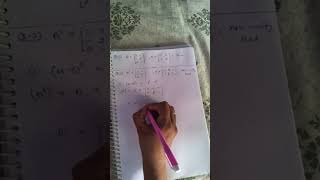 Transpose of Matrix Exercise 3.3