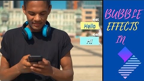 Create Animated Bubbles Massage In Filmora x Tuturial 2022 /Make Text Massage Bubble popup Effects