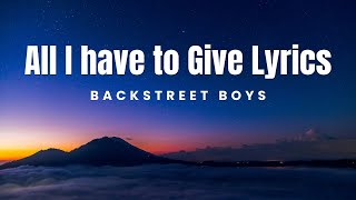 All I Have To Give S  S Savvy Playlist